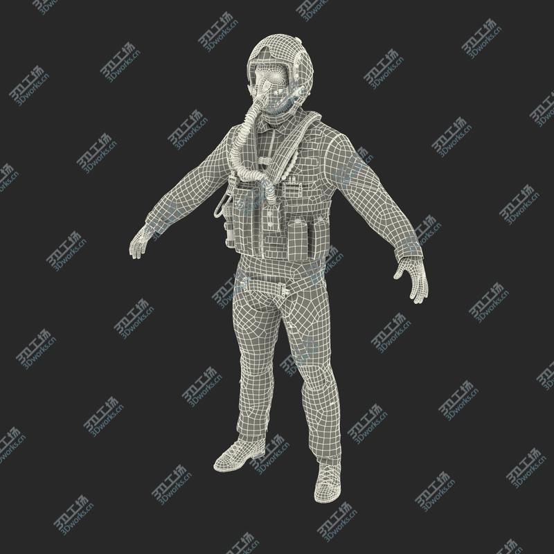 images/goods_img/202104092/US Military Jet Fighter Pilot Rigged for Maya/4.jpg